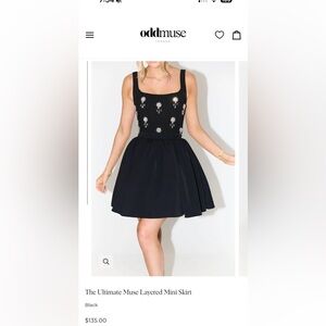 Oddmuse London Layered Mini Skirt